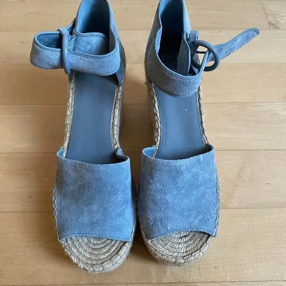 MARC Fisher Espadrilles "Alida" Blue New Sz 10 - Picture 4 of 9